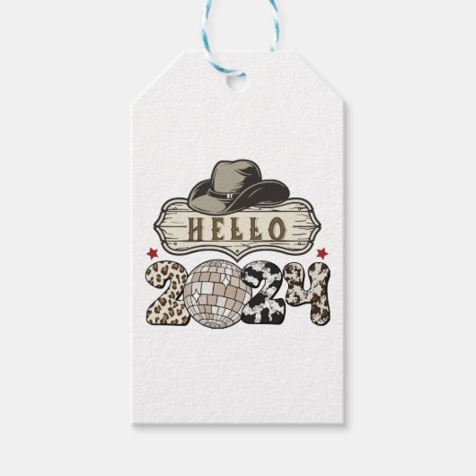 Hallo 2024 Westers Cadeaulabel (Voorkant)