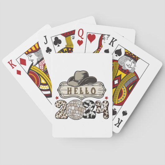 Hallo 2024 Westers Pokerkaarten (Achterkant)