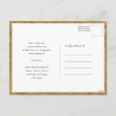 Hallo 2025 Gold Glitter Feestelijk Vuurwerk Nieuwj Feestdagenkaart (Achterkant)