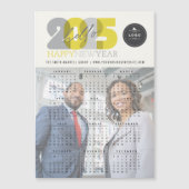Hallo 2025 Kalender Nieuwjaar Magnetische Fotokaar (Voorkant)