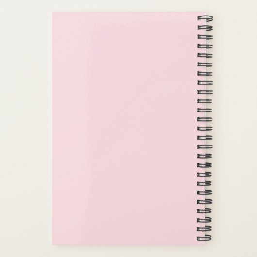 Hallo 2025 Monogramed Roze Planner (Achterkant)
