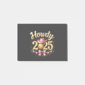 Hallo 2025 Oud en Nieuw Cowboy Westers Post-it® Notes (Voorkant)