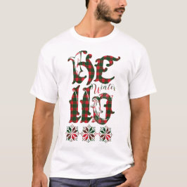 hallo 2025 Wintervakantie Schotland Patroon T-shirt