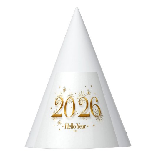 Hallo 2026 Feesthoed Feesthoedjes (Voorkant)
