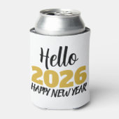 Hallo 2026 Gelukkig Nieuwjaar Blikjeskoeler (Blikje Voorkant)