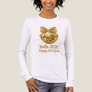 ✨ Hallo 2026 Gelukkig Nieuwjaar Disco Bal T-Shirt