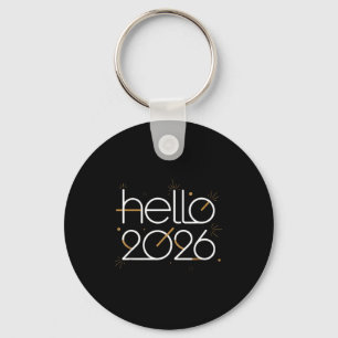 Hallo 2026 Gelukkig Nieuwjaar Vuurwerk Viering Sleutelhanger