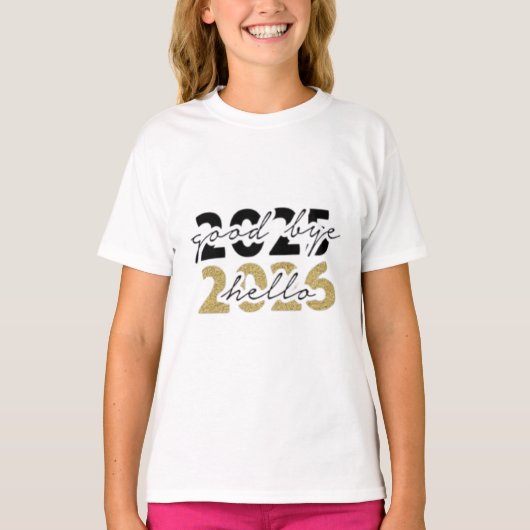 Hallo 2026 Happy New Year T-shirt (Voorkant)