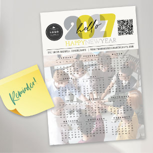 Hallo 2027 Agenda Nieuwjaar Magnetische Fotokaart