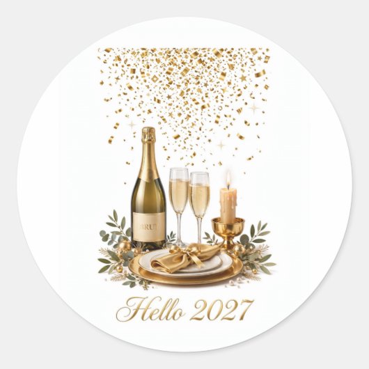 Hallo 2027 Sticker (Voorkant)