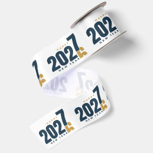 Hallo 2027 Vaarwel 2026 Nieuwjaarslint Satijnen Lint