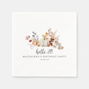 Hallo 21 Herfst pompoen bladeren aangepaste verjaa Servet