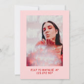 hallo 21e roze rode taart kaart (Achterkant)