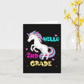 hallo 2e graad Eerste dag van tweede rang hier I c Kaart (Gele Bloem)