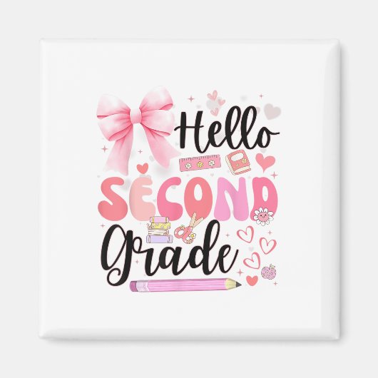 Hallo 2e klas eerste dag van school Coquette Te Magneet (Voorkant)