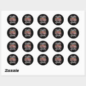 Hallo 2e klas grappig terug naar school 2e klas ronde sticker (Vel)