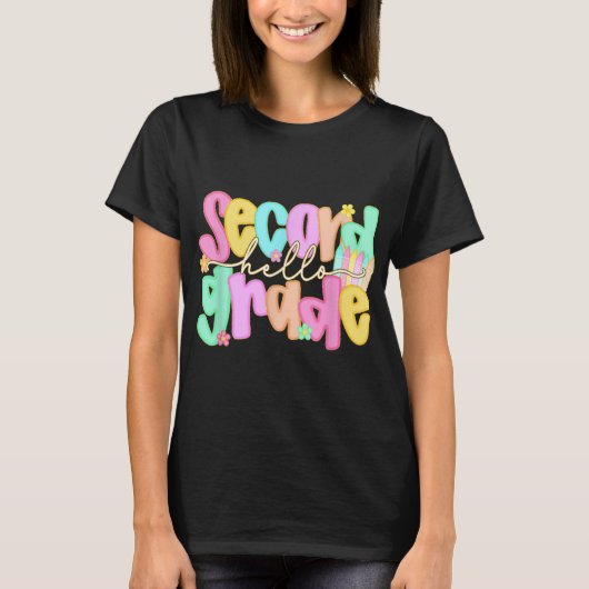 Hallo 2e klas Shirt eerste dag van terug naar scho (Voorkant)