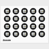 Hallo 2e klas terug naar school 2e klas student ronde sticker (Vel)