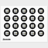 Hallo 2e klas terug naar school 2e klas student ronde sticker (Vel)