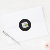Hallo 2e klas terug naar school 2e klas student ronde sticker (Envelop)