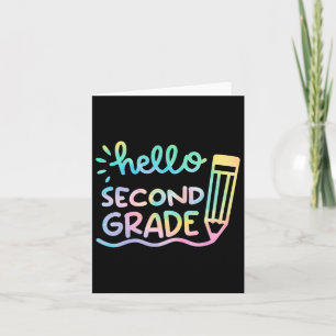 Hallo 2e klas Tie Dye Leraren Kinderen Terug naar Kaart