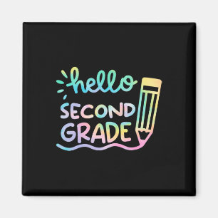hallo 2e klas Tie Dye Teachers Kinder Terug naar S Magneet