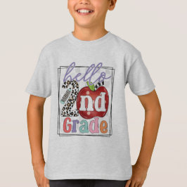 Hallo 2nd Grade, jongen of meisje T-shirt