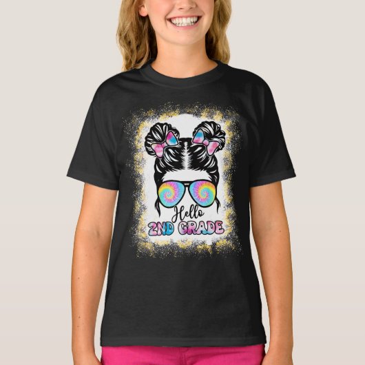 Hallo 2nd Grade Terug naar School T-shirt (Voorkant)