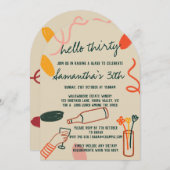 Hallo 30 30e verjaardag van de wijnmakerij kaart (Voorkant / Achterkant)