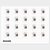 Hallo 30 Aangepaste Verjaardagsfoto Sticker Label (Vel)