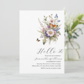 Hallo 30 Eenvoudige volwassene 30e verjaardag uitn Kaart (Staand voorkant)