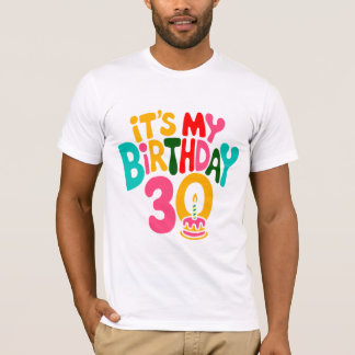 Hallo 30! Laten we het vieren! T-shirt