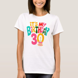 Hallo 30! Laten we het vieren! T-shirt