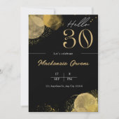 Hallo 30e verjaardag kaart (Voorkant)