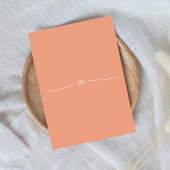 Hallo 30e verjaardag moderne perzik minimaal kaart