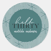 Hallo 30e verjaardag stickers (Voorkant)