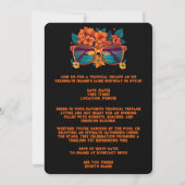 Hallo 30s Tropische  Retro Zomerverjaardag Kaart (Achterkant)