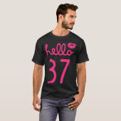 Hallo 37 Jaar Oud 37e Verjaardag Hoofdstuk 37 Voor T-shirt (Voorkant volledig)