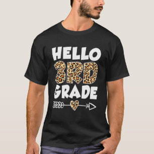 hallo 3e graad leopard print 3e graad leraar Ki T-shirt