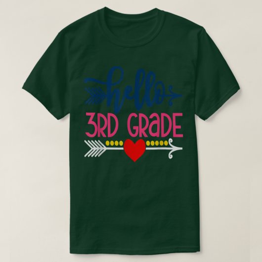 hallo 3e graad leraar Kinderen terug naar school c T-shirt (Design voorkant)