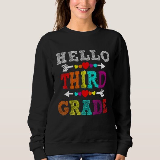 hallo 3e graad Regenboog Derde graad Leerleraar Ki Trui (Voorkant)