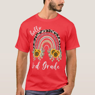 hallo 3e graad shirt, zonnebloempleraar t-shirt