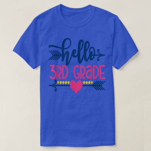 hallo 3e graad terug naar school 2022 leraar Kinde T-shirt (Design voorkant)