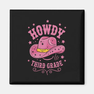 Hallo 3e klas cowboy cowgirl terug naar school magneet