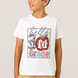 Hallo 3e klas, jongen of meisje t-shirt