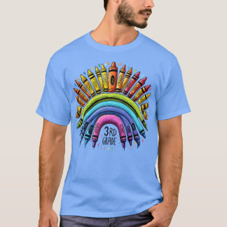 Hallo 3e klas regenboogluipaard terug naar school  t-shirt