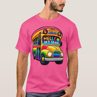 Hallo 3e klas regenboogluipaard terug naar school  t-shirt