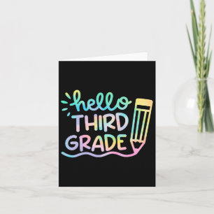 Hallo 3e leerjaar Tie Dye Teachers Kinder Byck naa Kaart