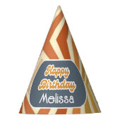 Hallo ₩ 40 Retro Sun Groovy Wave Verjaardag Feesthoedjes (Voorkant)