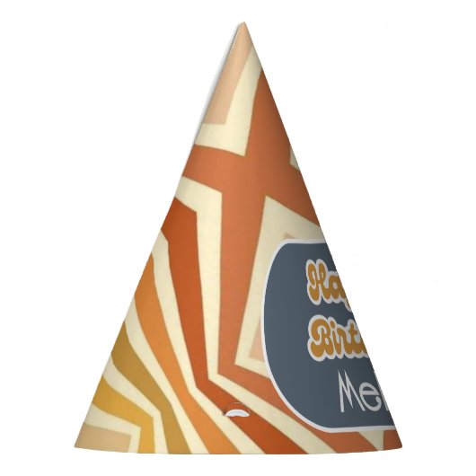 Hallo ₩ 40 Retro Sun Groovy Wave Verjaardag Feesthoedjes (Links)